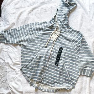 LUCKY BRAND Women's Striped French Terry Hooded